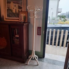 Attaccapanni appendiabiti da terra in legno vintage anni 50 altezza 180 cm