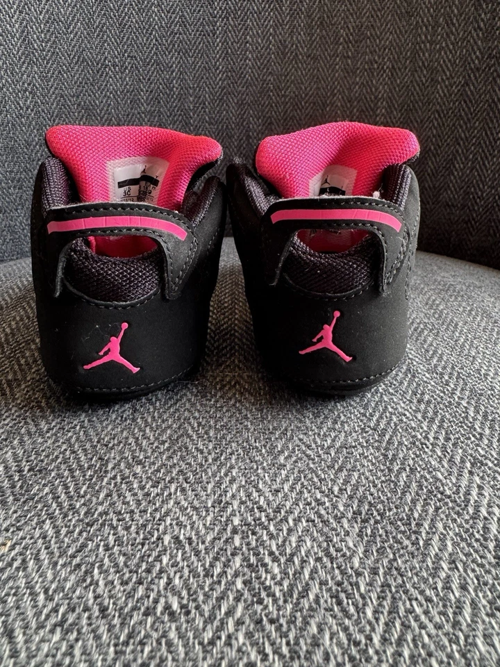 RARO Nike Air Jordan 6 Retro Bebé/Infante Parte Inferior Suave Cuna Zapatos Talla 3C 525442-050 Foto 4 de 4