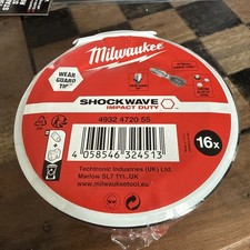 Milwaukee  Shockwave Impact Duty Screwdriver Bit Set 4932472055 - 16 Piece