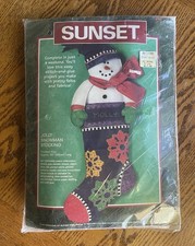 SUNSET JOLLY SNOWMAN STOCKING Kit 18121