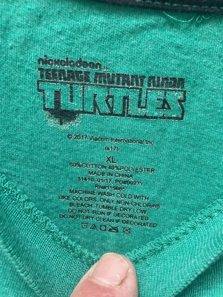 RARE Teenage Mutant Ninja Turtles Michelangelo Pizza Pocket  Children's T Shirt - Image 3 of 4