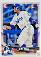 2018 Bowman Prospects Johan Mieses Los Angeles Dodgers #BP19 Bowman 1st