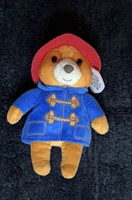 TY Paddington Bear Plush 8 Stuffed Animal Blue Coat Red Hat