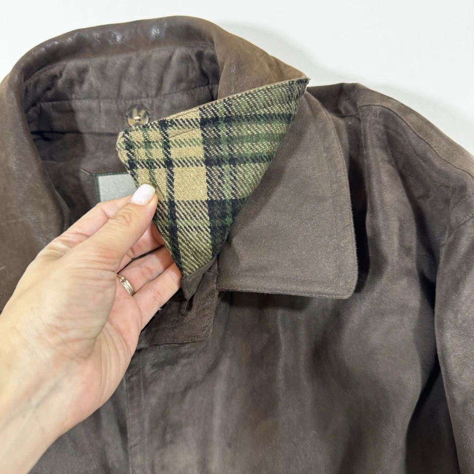 Rainforest Men’s L Brown Barn Coat Suede Collar Down Liner Heritage Grandpacore - Image 3 of 4