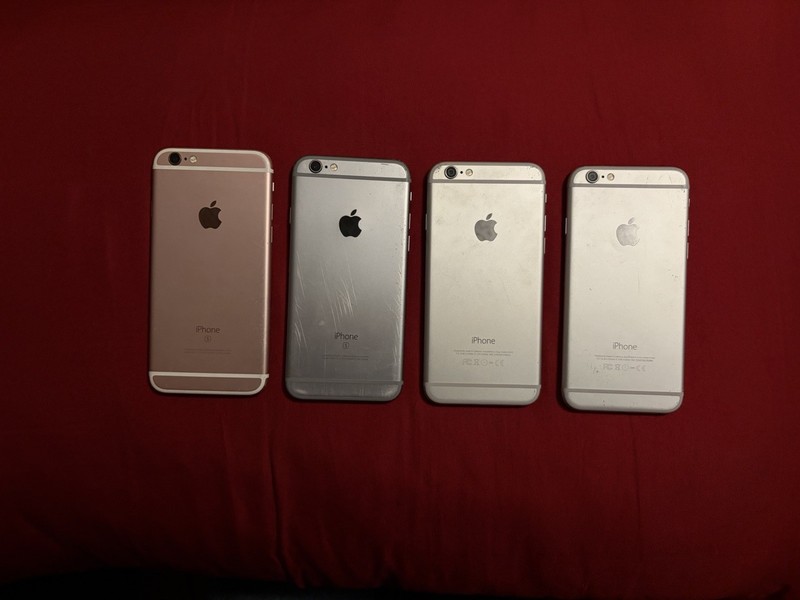iPhone Lot For Parts or Repair 4 Total - 2 6s 2 6 - AS IS