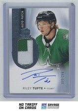 2021-22 Upper Deck The Cup Rookie Auto Patch Riley Tufte /249 #170 Dallas Stars