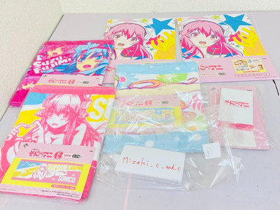 B Super Sonico Ichiban Kuji Set Towels 3 types Playing Cards Voice-enabled Photo