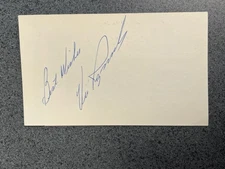 VIC ROZNOVSKY (1964) Autographed 3 x 5 index card MLB Guaranteed to Pass
