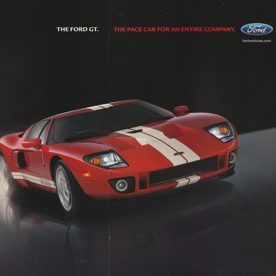 Vintage 2005 Ford GT Sportscar 5.4 L V-8 Original 2004 Print Ad 39x27cm MAX 77