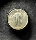 1920 Standing Liberty Quarter Nice High AU About Uncirculated-FH-Lightly Toned!