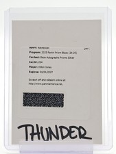 DILLON JONES 2024-25 PRIZM BLACK BASE AUTO ROOKIE  SILVER #204 THUNDER A Q6846