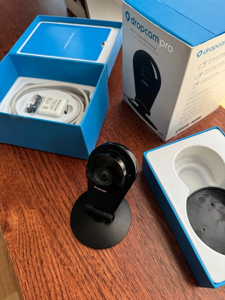 Lot of 2 cameras Dropcam Pro / Wi-Fi Video Monitoring Camera. Black. complete - Image 3 of 4