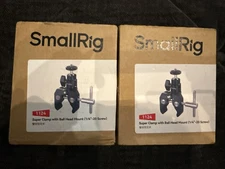 SmallRig 2PCS Super Clamp Mount Camera Mount Clamp w/ 1/4" Screw Ball Head 1124