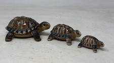 Wade Tortoise Lidded Trinket Box With 2 Smaller Tortoises 