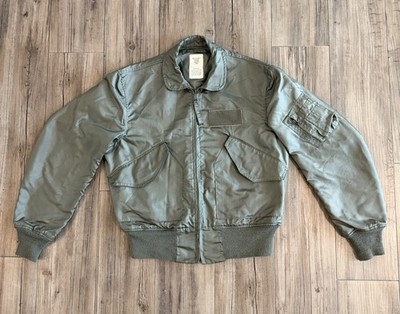 VINTAGE USAF ALPHA INDUSTRIES CWU-36/P FLIGHT JACKET 1986 SIZE MED