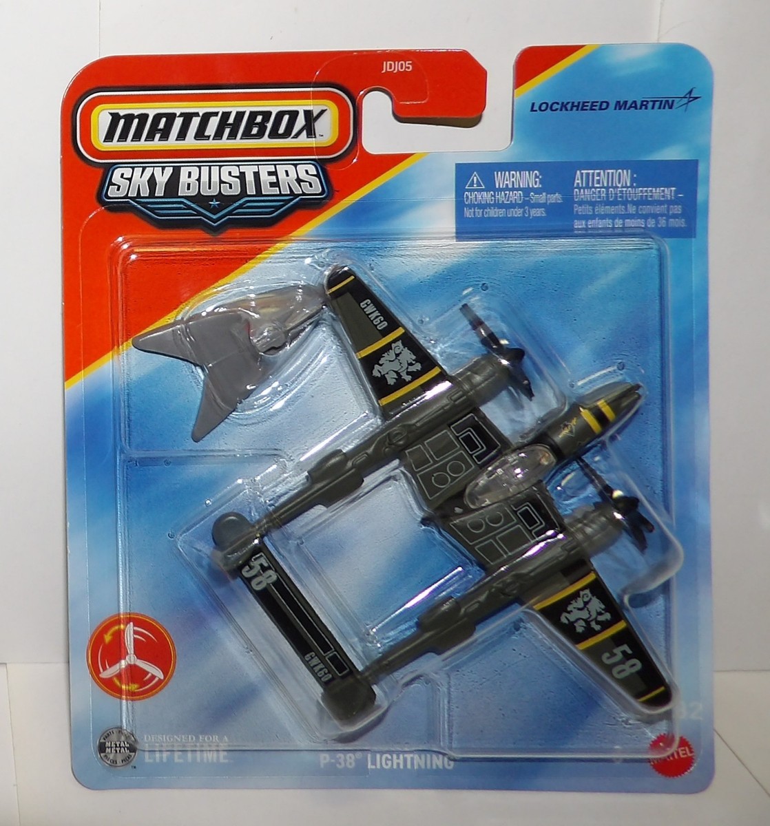 Matchbox Sky Busters #13 ~ P-38 LIGHTNING ~ Lockheed Martin