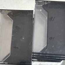 Lot Of 8 Empty Cassette Containers Black/Clear Vtg But Not Junk