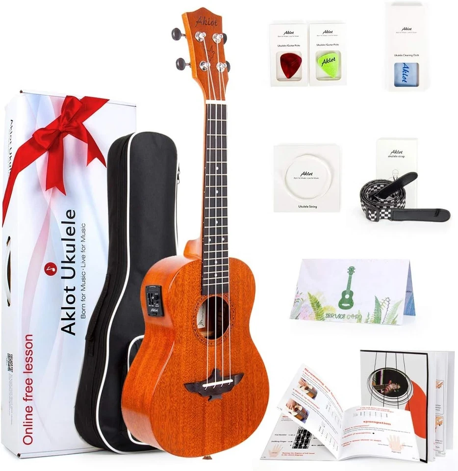 Professional Acoustic-Electric Ukelele Starter Kit - Image 3 of 4