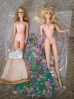 Lot Of 2 Very TLC Mod Era Barbie Dolls, PJ and Francie With Clothes