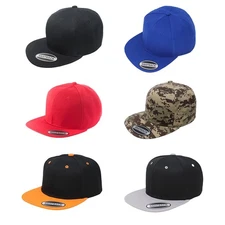 Balec 2-Pack Snapback Cap Hat Flatbrim Adjustable