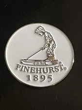 Pinehurst Resort 'Pinehurst No. 2' 1" Coin Style Golf Marker - Pinehurst, NC