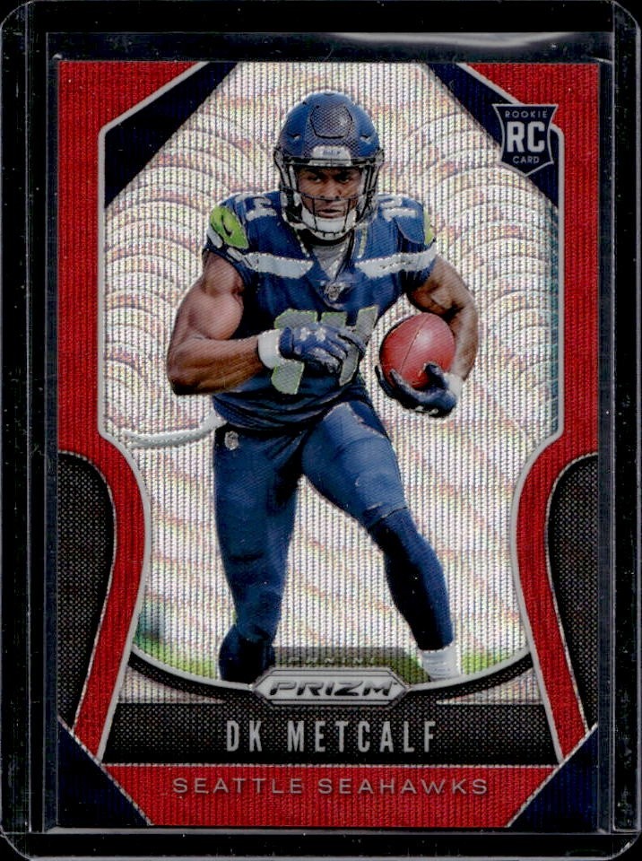 2019 Panini Prizm DK Metcalf Red Wave Rookie RC #/149 Seahawks
