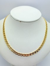 9ct Yellow Gold Hollow Mariner Link Chain – 5.0mm – 24" CHEAPEST ON EBAY