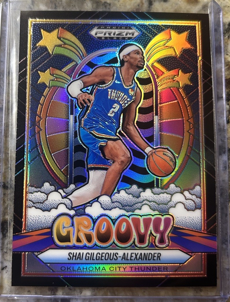 Shai Gilgeous-Alexander Groovy 2024-25 Prizm Black Basketball Case Hit SSP