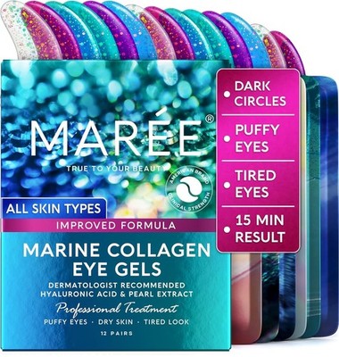 MAREE Under Eye Patches for Puffy Eyes and Dark Circles   Under Eye Mask with