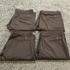 LOT OF 4 Cintas Comfort Flex Brown Work Pants Size 44x40 945-50 Very Comfortable