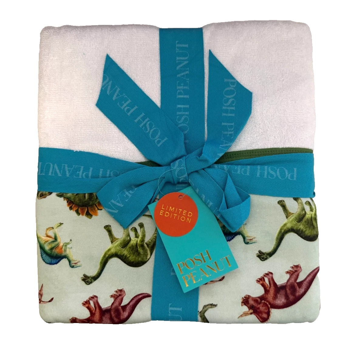 Posh Peanut Dinosaur Hooded Towel