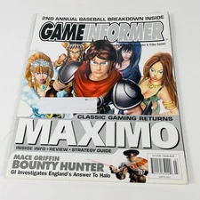 gameinformer magazine March 2002 issue 107 Maximo with poster still attached
