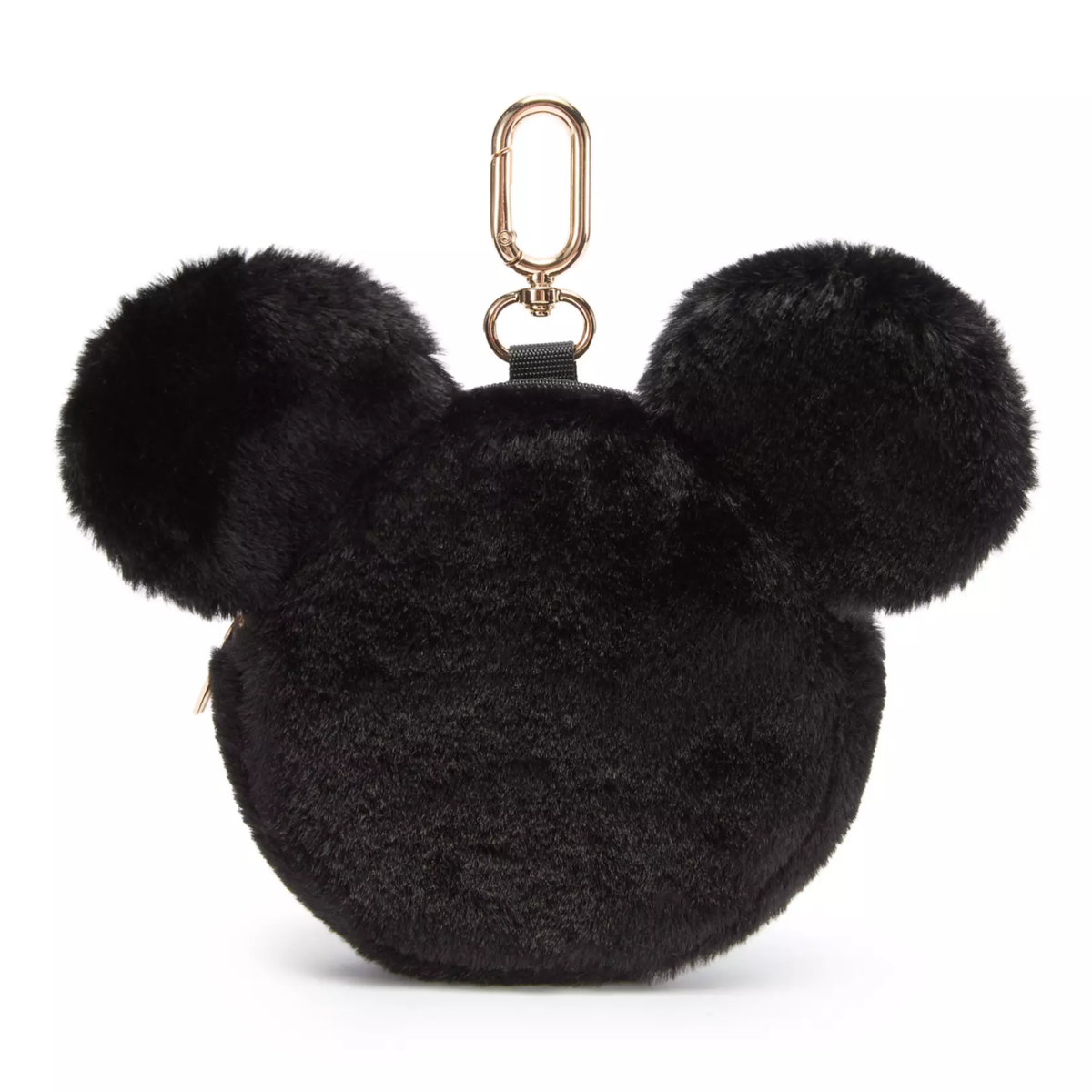 Disney Parks Mickey Mouse Icon Plush Coin Purse Bag Charm Black | eBay