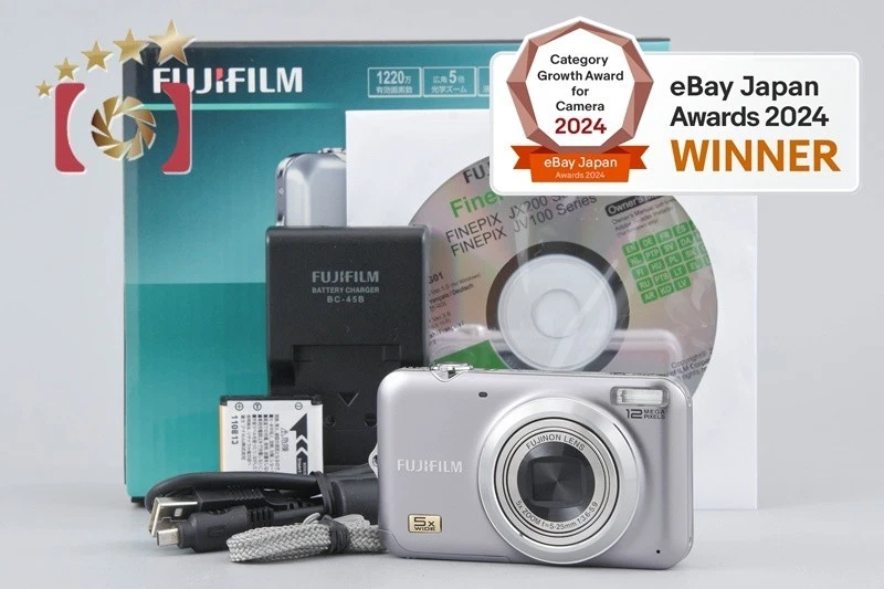 Fujifilm FinePix JX200 silber 12,2 MP Digitalkamera mit Box [sehr gut]