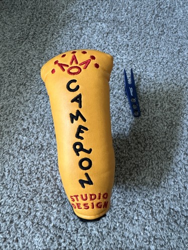 Scotty Cameron ⛳️ Titleist Yellow Studio Design Putter Headcover With Tool