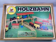 Eichhorn Holzbahn Vintage Wooden Train Set Made in Germany