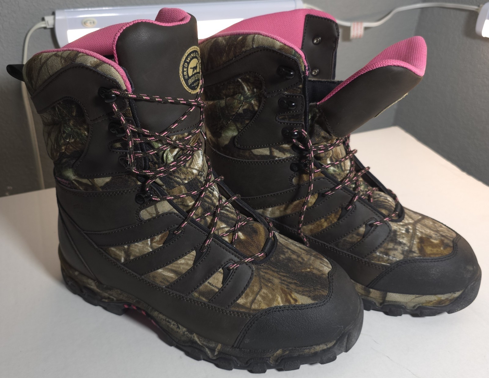 Irish Setter Red Wing Women's Size 10.5 M Waterproof Insulated Hunting Boots 2889