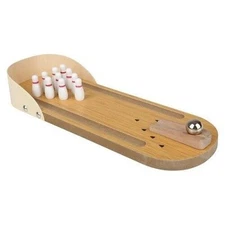 NEW Wooden Mini Desktop Bowling Game - Premium Material for Kids Great Gift Idea