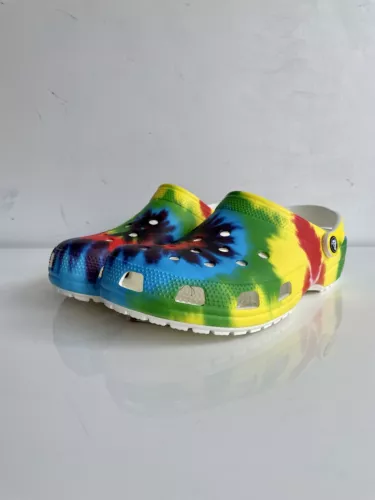 Crocs Classic Graphic Clog Shoes (Tie-Dye) 12 Women’s/ 10 Men’s 205453-90H Dead
