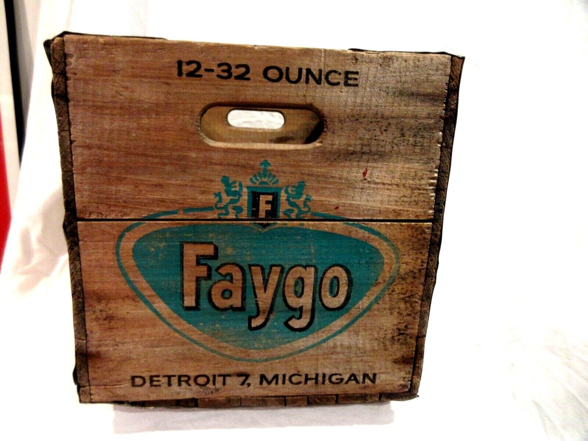 Vintage Faygo Wood Crate | eBay