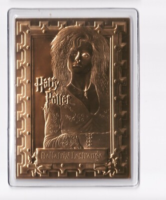 Bellatrix Lestrange Harry Potter Collection Danbury Mint Sealed 22 kt Gold Card