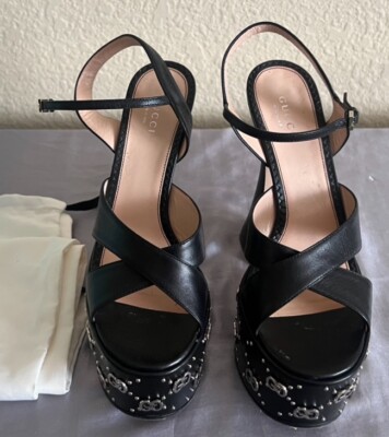 Gucci Interlocking G”s Platform Sandals Heels Shoes 37.5 | eBay Gucci Interlocking G”s Platform Sandals Heels Shoes 37.5 | eBay