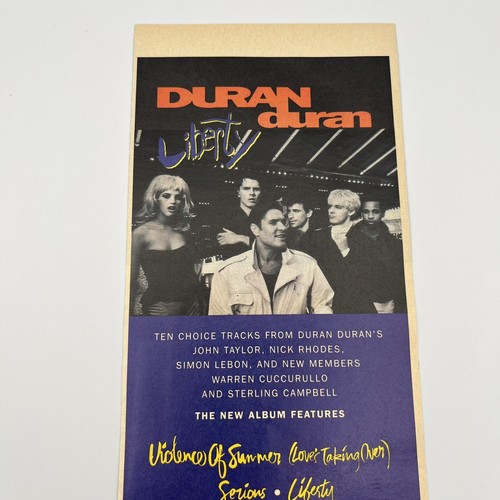DURAN DURAN Liberty 1990 Vintage Album Promo Print Ad 4.5"x12" AD ONLY - Picture 2 of 4