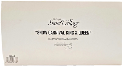Dept 56 OSV #54869 ''Snow Carnival King & Queen'' Accessory