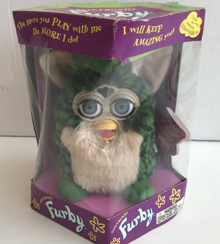 1999 Electronic Furby Green Eyes Green 