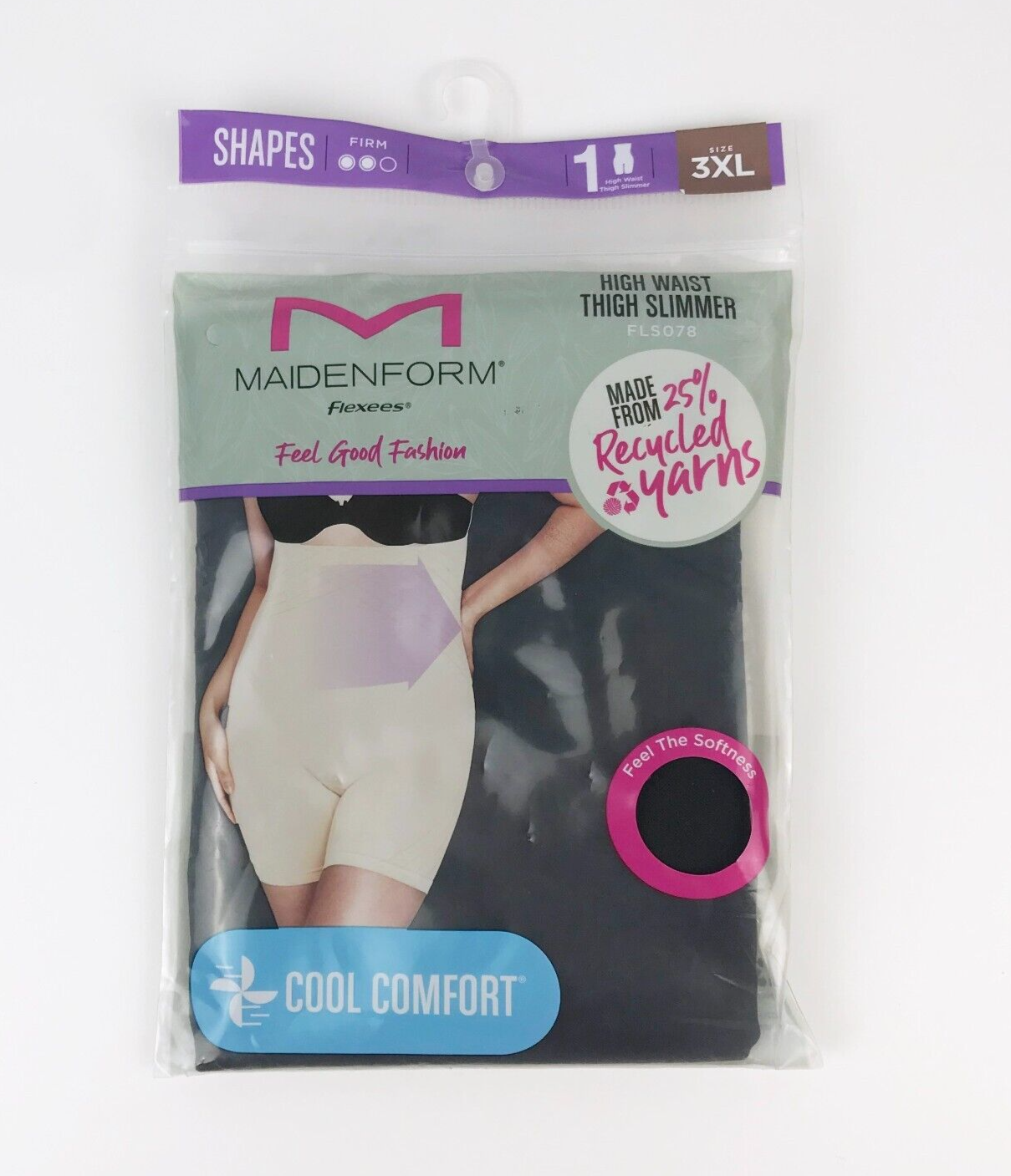 Maidenform Flexees Cool Comfort Firm Control High Waist Thigh Slimmer
