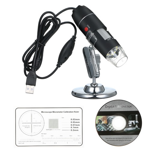 USB Digital Microscope 1600X Magnification 8 LEDs with Stand I1T5 - Picture 3 of 11