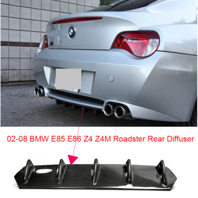 Rear Bumper Diffuser Fins Kit Carbon Fiber For 02-08 BMW E85 E86