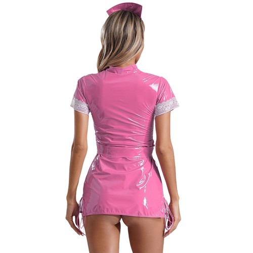 Women's Dresses And Briefs Hats Club Lingerie Set Scrubs Dress With Headwear - Picture 6 of 43