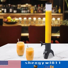 Beer Tower Dispenser with Stainless Steel Tap and Individual Ice Tube 3L/100oZ 